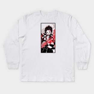 Hinokami Kagura white Kids Long Sleeve T-Shirt